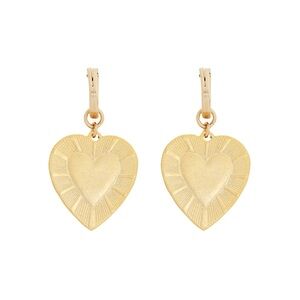 Gold The Best Is Yet To Come Huggies Earrings